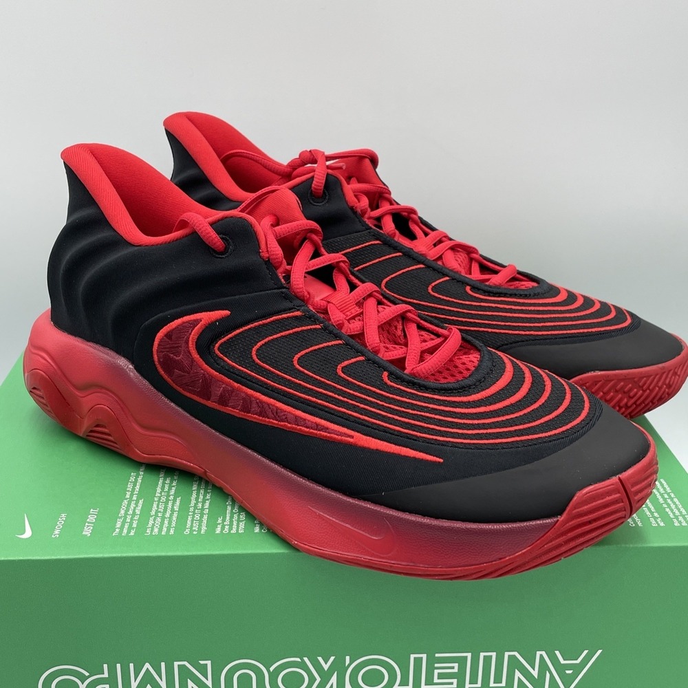 Nike Giannis Immortality 4 Black / Red Mens 11 Basketball Sneakers FQ3680-004